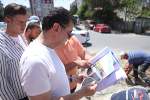 Başkan Çetin, Üstyapı Çalışmalarını İnceledi